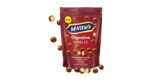 MCVITIES DIGESTIVEÂ NIBBLES MILK CHOCOLATE 120 GM