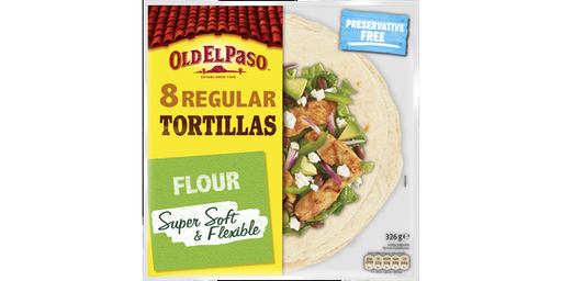 [113202] OLD EL PASO FLOUR TORTILLAS SOFT FLOUR TORTILLAS 326GM