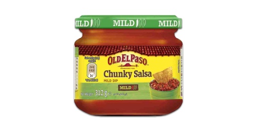 [113208] OLD EL PASO CHUNKY SALSA DIP MILD 312G