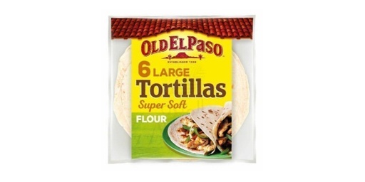 OLD EL PASO FLOUR TORTILLA 10INCH 350G