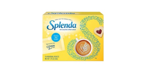 SPLENDA ZERO CALORIE SWEETENER 50 SACHETS