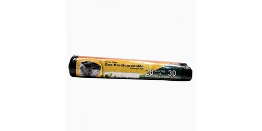 NEC BIO-DEGRADABLE GARBAGE BAGS 60X90CM BLACK ROLLS 30 GLNS