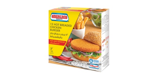 [110645] AMERICANA CHICKEN BURGER CRSPY HOT 12S    678GM