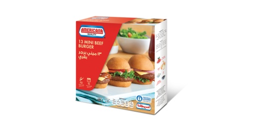 [110677] AMERICANA MINI BEEF BURGER 400GM                                                