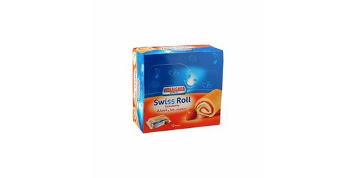 AMERICANA HALF SWISS ROLL STRAWBERRY 12X55GM