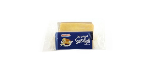 AMERICANA HALF SWISS ROLL VANILLA 55GM