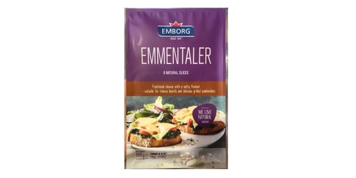[125303] EMBORG EMMENTALER CHEESE SLICE 8S 150GM