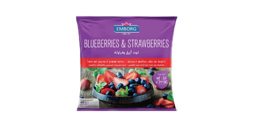 [125267] EMBORG BLUEBERRIES & STRAWBERRIES 400GM
