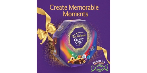 [113722] MACKINTOSHS QUALITY STREET CHOCOLATE GLOW  375GM