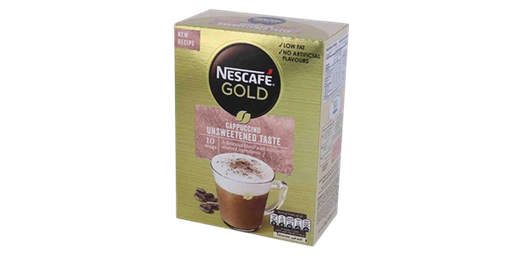[113943] NESCAFE GOLD CAPPUCCINO UNSWEETENED TASTE 10X14.2GM