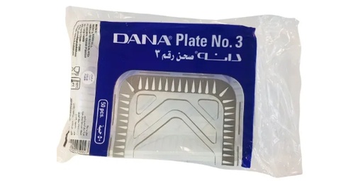 [119281] DANA DISPOSABLE PLASTIC PLATE NO. 3 50PCS