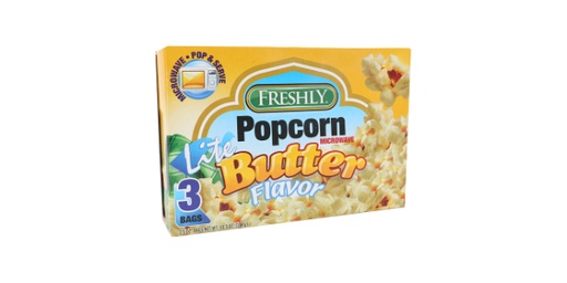 [119736] FRESHLY LIGHT MICROWAVE POPCORN 297G