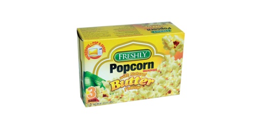 [119734] FRESHLY MICROWAVE POPCORN WITH NATURAL BUTTER 297 GM