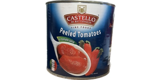 [122653] CASTELLO PEELED TOMATOES IN TOMATO JUICE 400G