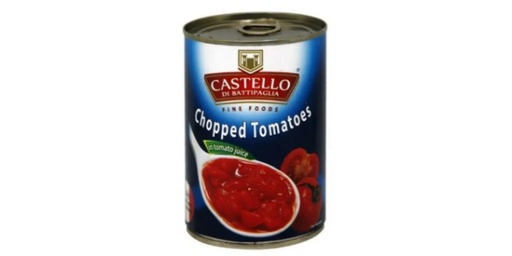 [122651] CASTELLO CHOPPED TOMATOES IN TOMATO JUICE 400 GM