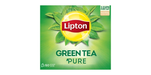 LIPTON GREEN TEA PURE 50 TEA BAGS