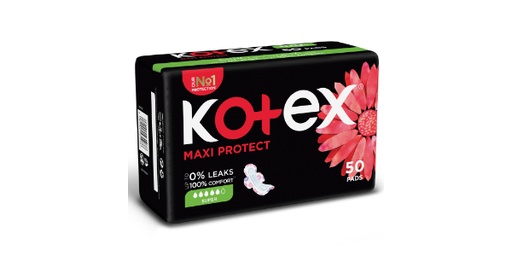 [130703] KOTEX COCO MAXI SUPER WITH WINGS - 50 SANITARY PADS