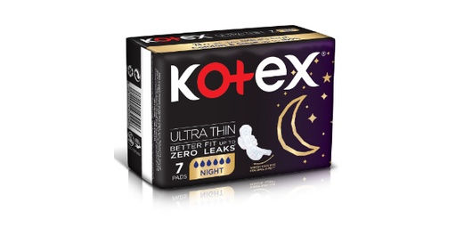 [111752] KOTEX ULTRA THIN SANITARY PAD WITH WINGS NIGHT 7 PADS