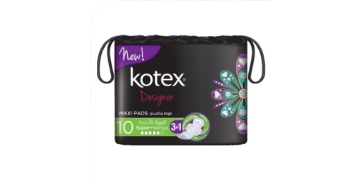 [111757] KOTEX MAXI THICK SANITARY PAD WITH WINGS SUPER 10 PADS
