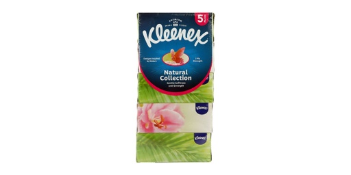 [124394] KLEENEX FACIAL TISSUE NATURAL COLLECTIONS / HOME DECOR 170 SHEET × 5 PACK