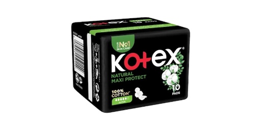 KOTEX NATURAL MAXI PROTECT SUPER 10 PADS