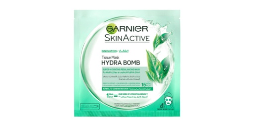 GARNIER S.ACTIVE HYD BOMB GREEN TEA REBALANCING MASK