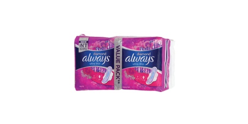 [111739] ALWAYS ALL IN ONE SANITARY PAD WITH WINGS ULTRA THIN LARGE 14 PADS