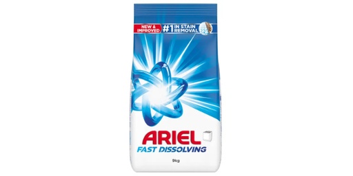 [154765] ARIEL FAST DISSOLVING LAUNDRY DETERGENT POWDER 9KG
