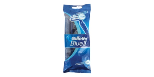 [123786] GILLETTE BLUE II DISPOSABLE RAZORS 5 PACK