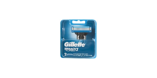 GILLETTE MACH3 TURBO 2 RAZOR BLADES REFILL