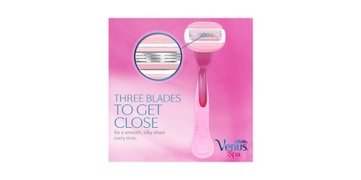 [112244] GILLETTE VENUS COMFORTGLIDE WHITE TEA WOMENS RAZOR BLADE REFILLS, 4 PIECES
