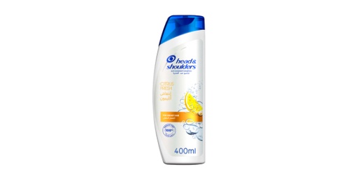 [112090] HEAD & SHOULDERS CITRUS FRESH ANTI-DANDRUFF SHAMPOOOO FOR GREASY HAIR, 400 ML