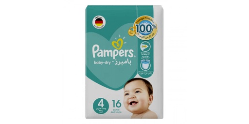 [113776] PAMPERS BABY-DRY MAXI SIZE 4 (9-14KG) – 16 DIAPERS