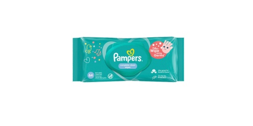 [113821] PAMPERS BABY WET WIPES COMPLETE CLEAN 64 WIPES