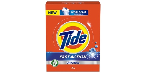 [154792] TIDE FAST ACTION LAUNDRY DETERGENT POWDER 3KG
