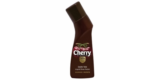 CHERRY BLOSSOM LIQUID SHOE POLISH DARK TAN - 75ML
