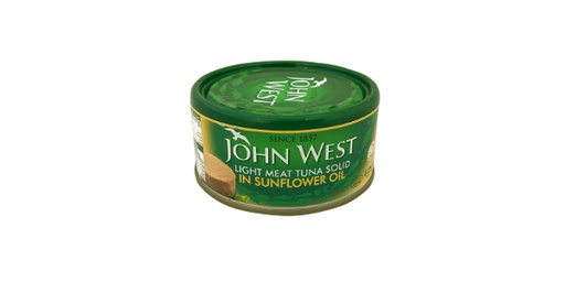 [121927] JOHN WEST LIGHT MEAT TUNA SOLID IN OIL 170G