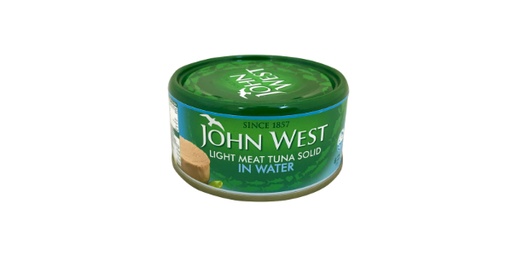 [121928] JOHN WEST LIGHT MEAT TUNA SOLID IN WATER 170G 