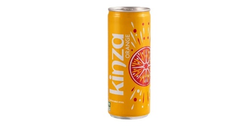 [156292] KINZA ORANGE CARBONATED DRINK 250ML
