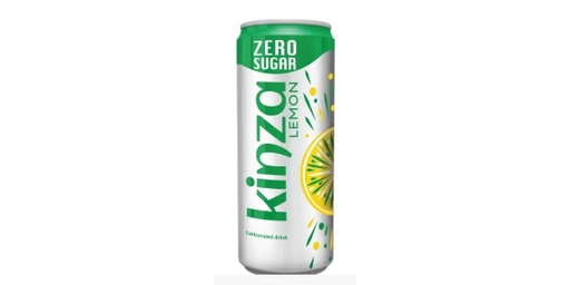 [156301] KINZA LEMON CARBONATED DRINK ZERO SUGAR 250ML