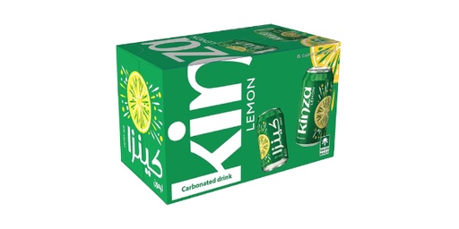 [156308] KINZA LEMON CARBONATED DRINK 6X360ML PROMO PACK