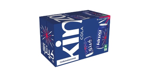 [156306] KINZA COLA CARBONATED DRINK 6X360ML PROMO PACK