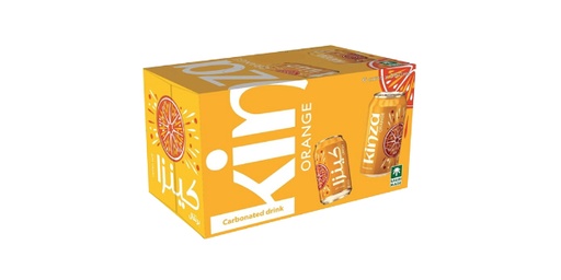 [156305] KINZA ORANGE CARBONATED DRINK 6X360ML PROMO PACK