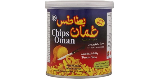 [121917] OMAN CHIPS CHILI FLAVOUR CAN 37G