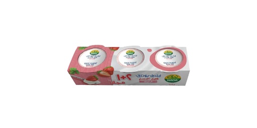 [147324] NADA GREEK YOGHURT STRAWBERRY LOW FAT 160 GM 2+1 PACK