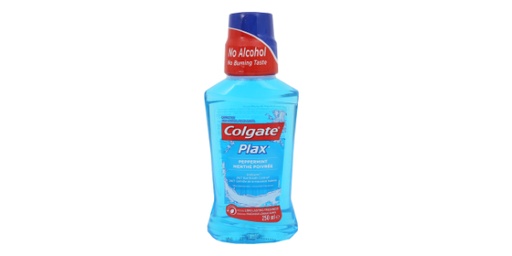 [112705] COLGATE MOUTH WASH PLAX PEPPERMINT - BLUE 250ML           