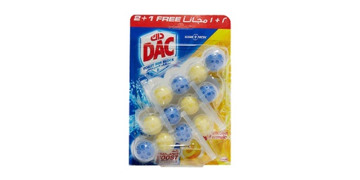 [153866] DAC TOILET CLEANER POWER ACTIVE LEMON 50G 2+1 FREE