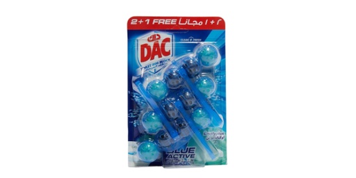 [153867] DAC TOILET CLEANER TRIO BLUE WATER  50G 2+1 FREE