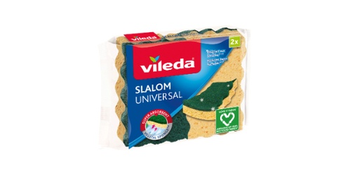 [123314] VILEDA SLALOM UNIVERSAL VISCOSE SPONGE 2 PIECES