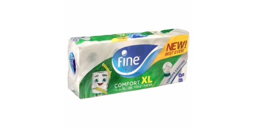 [143558] FINE TOILET TISSUE COMFORT XL 250 SHEETS 2 PLY OF 10 ROLLS
